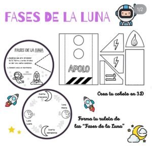 RECURSO PARA TRABAJAR LAS FASES DE LA LUNA.
