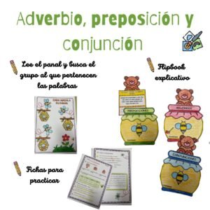 adverbio, conjunción y preposición