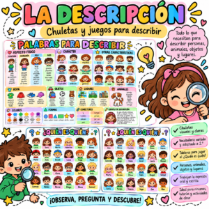 FICHAS PARA TRABAJAR LA DESCRIPCIÓN