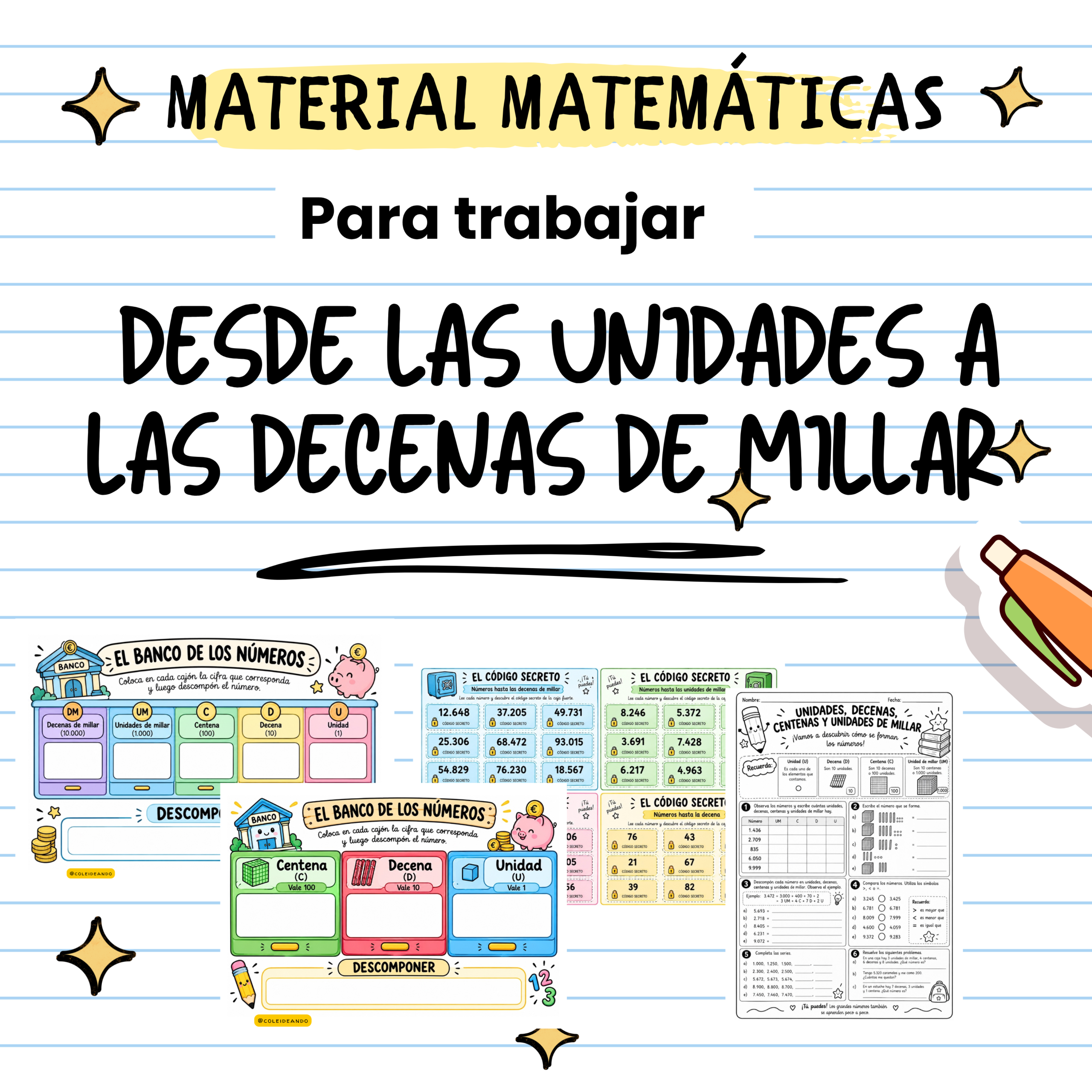 pack valor numeros