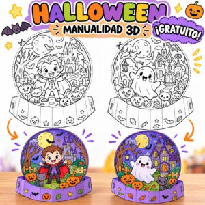 HALLOWEEN: MANUALIDAD 3D GRATUITA